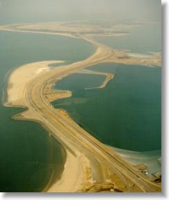 Birdseye view of the Brouwersdam